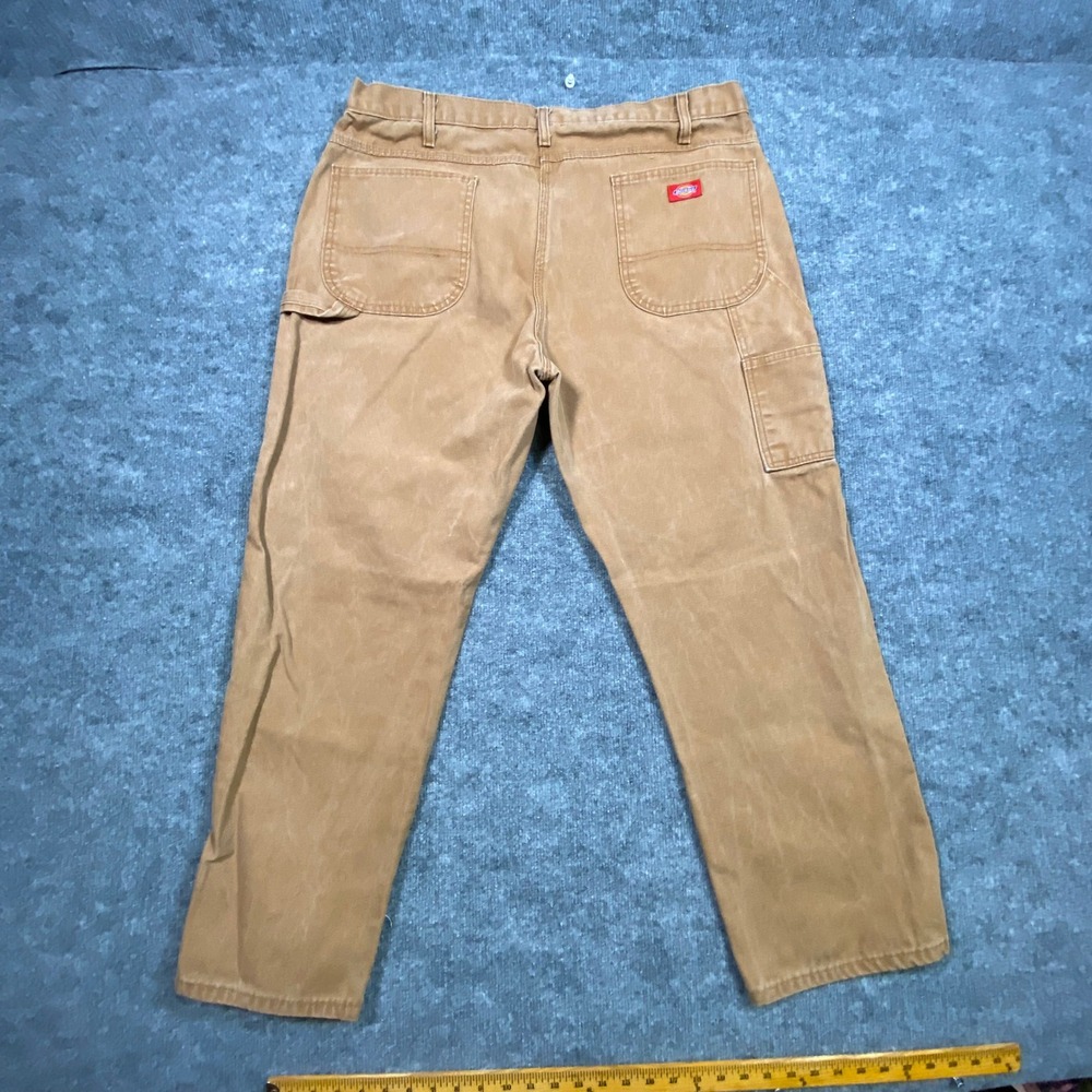 Dickies‎ Mens Brown Duck Canvas Carpenter Pants Relaxed Fit 40x30 1939RBD Tan